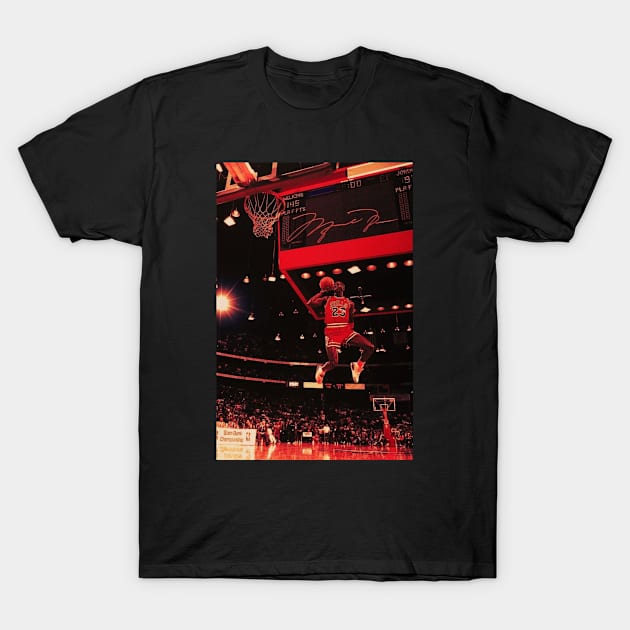 Vintage Micheal Jordan T-Shirt by Pradipta Art